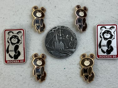 USSR 1980 OLYMPICS SET OF PINS