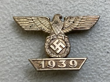 WWII GERMAN SPANGE CLASP TO THE 1939 IRON CROSS 1ST CLASS