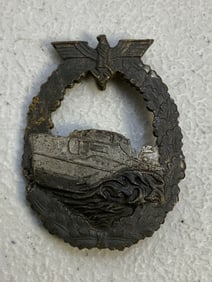 WWII GERMAN NAVY KRIEGSMARINE 1ST MODEL FAST ATTACK CRAFT E-BOAT BADGE