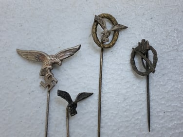 WWII GERMAN MINIATURE BADGES STICKPINS