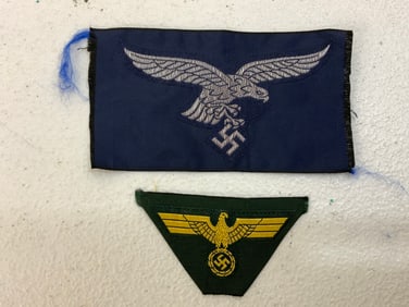 WWII GERMAN CLOTH INSIGNIA LOT