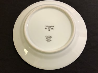 GERMANY THIRD REICH PORCELAIN SERVING PLATE LUFTWAFFE 1938 MARKED