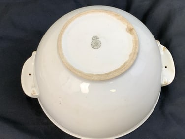 GERMANY THIRD REICH ROSENTHAL SQUAD SIZE SERVING BOWL DAF GERMAN LABOR FRONT MARKED