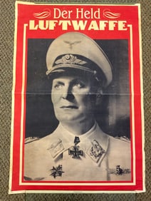 WWII GERMAN REICHSMARSHALL HERMANN GOERING POSTER