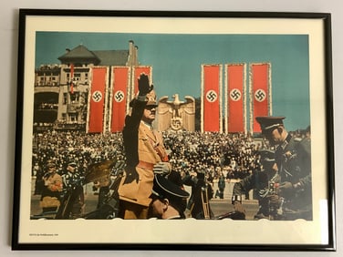 GERMANY THIRD REICH FRAMED COLOR PICTURE PRINT