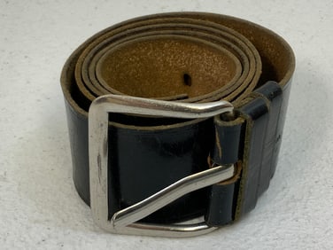 NAZI GERMANY BDM GIRLS HITLER YOUTH BLACK BELT WITH BUCKLE