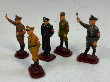 LOT OF PAINTED LEAD FIGURES WWII GERMAN NAZI LEADERS
