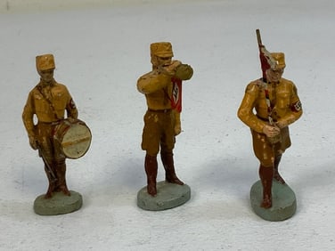 GERMAN NAZI PERIOD LINEOL / ELASTOLIN TOY SOLDIERS SA BAND