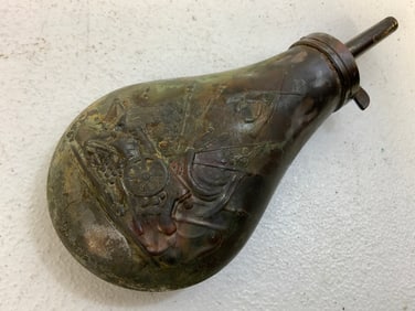 ANTIQUE GUN POWDER FLASK