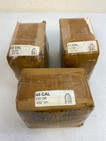 45 CALIBER 230 GRAIN HARD LEAD CAST BULLETS FOR RELOADING