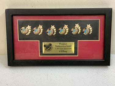 DISNEY PROJECT TOMORROWLAND FRAMED PIN SET