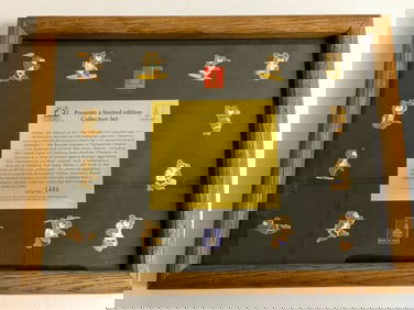 MOSCOW '80 OLYMPIC GAMES PIS SET COLLECTION FRAMED