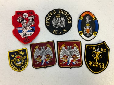 SERBIA MILITARY ARM SHIELD PATCHES COLLECTION SERBIAN