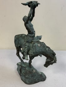 BUCK McCAIN "PRAYER TO THE HEALING" BRONZE STATUE