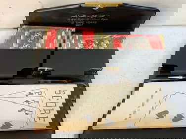VINTAGE BLACK LABEL BEER HOUSE OF CARLING BRIDGE PLAYING CARD SET