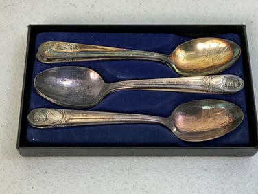 VINTAGE ROGERS MFG. CO. PRESIDENTIAL SPOONS LOT OF 7