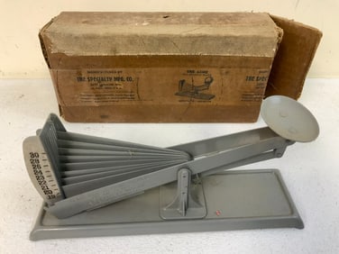 ANTIQUE ACME EGG GRADING SCALE WITH ORIGINAL BOX