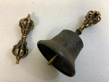 TIBET VINTAGE NYINGMA VAJRA AND BELL