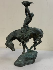 BUCK McCAIN "PRAYER TO THE HEALING" BRONZE STATUE