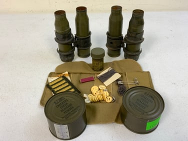 USA US MILITARY 25MM CASINGS AND MILITARY LOT