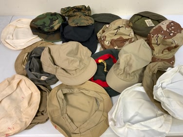 USA US MILITARY HEADGEAR LARGE LOT