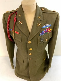 WWII US ARMY OFFICER NAMED UNIFORM TUNIC