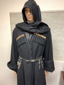 RUSSIAN CAUCASIAN COSSACK COMPLETE UNIFORM BLACK DRESS CAPE SHIRT BELT