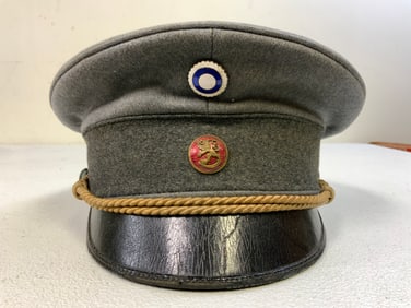 FINLAND WWII FINISH OFFICERS VISOR HAT