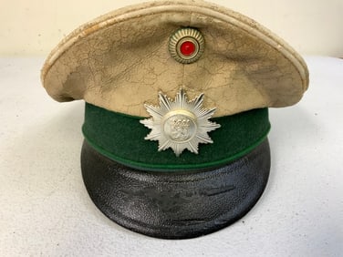 VINTAGE WEST GERMANY POLICE OFFICER VISOR HAT