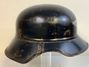 THIRD REICH GERMANY AIR RAID PROTECTION LUFTSCHUTZ GLADIATOR HELMET
