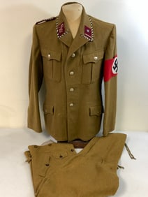 GERMANY THIRD REICH SA OFFICER UNIFORM TUNIC AND BREECHES