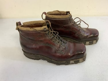 WWII GERMAN ARMY MOUNTAIN TROOPS GEBIRGSJAGER HOBNAIL BOOTS