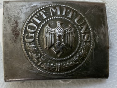 WWII GERMAN ARMY EM BELT BUCKLE