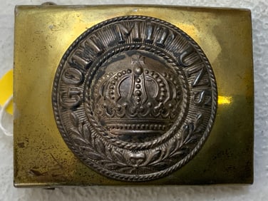 IMPERIAL GERMANY BRASS PRUSSIAN BELT BUCKLE