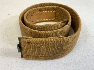 WWII GERMAN AFRIKA KORPS WEHRMACHT TROPICAL WEB BELT
