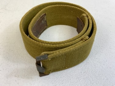 WWII GERMAN AFRIKA KORPS WEHRMACHT TROPICAL WEB BELT