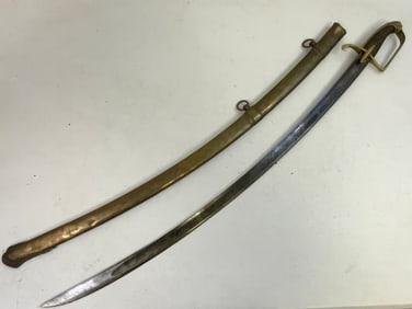 ANTIQUE FRENCH NAPOLEONIC HUSSAR LIGHT CAVALRY OFFICER SWORD