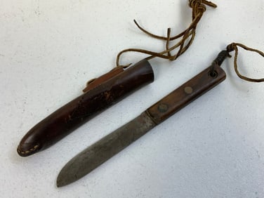 ANTIQUE FIGHTING KNIFE WITH SWEDISH MARKED BLADE