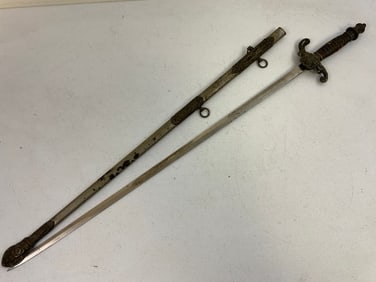 ANTIQUE US FRATERNAL MASONIC DRESS AND CEREMONIAL SWORD
