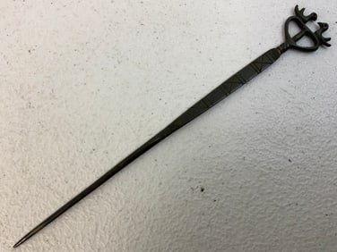 MEDIEVAL FORGED IRON HAIR PIN