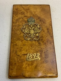ANTIQUE IMPERIAL RUSSIAN KARELIAN BIRCH CIGARETTE CASE
