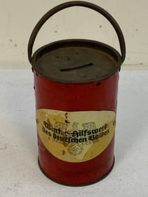 GERMANY THIRD REICH WINTER AID COLLECTION CAN