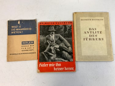 THIRD REICH GERMAN ADOLF HITLER HINRICH HOFFMAN PHOTO BOOKS AND OTHER