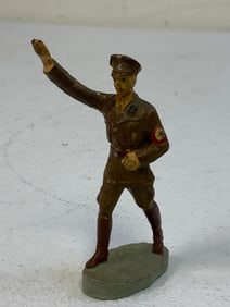 GERMAN NAZI PERIOD LINEOL / ELASTOLIN TOY SOLDIER NSDAP LEADER FIGURE