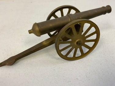 VINTAGE BRASS CANNON