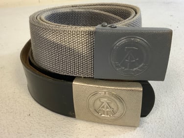 LOT OF EAST GERMAN MILITARY BELTS