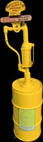 SHELL 1930'S COMMERCIAL GARAGE OIL PUMP