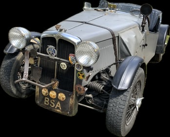 ANTIQUE 1924 BSA BOAT TAIL ROADSTER MODEL 10 LIGHT CAR