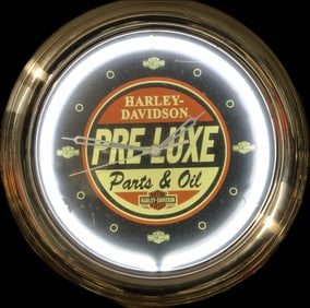 HARLEY DAVIDSON PRE LUXE OIL CLOCK