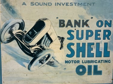 SHELL OIL GARAGE DECORATING METAL SIGN